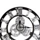 thumbnail image 3 of Diseño de engranajes 3D Número romano Número árabe Reloj de pared Sala de estar Decoración del hotel Reloj de madera sin tictac Sweethay JJ20151-03, 3 of 5