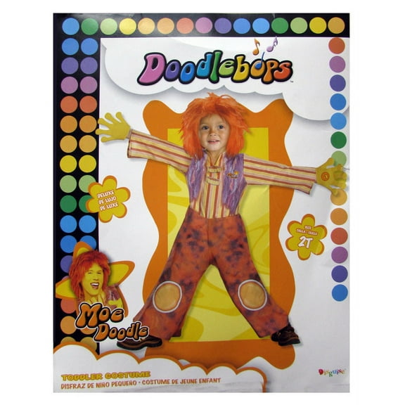 Doodlebops Moe Deluxe Toddler Costume Small 2T