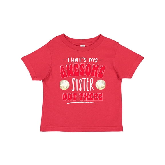 Inktastic That's My Awesome Sister out There with Volleyball Boys or Girls Baby T-Shirt