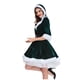 thumbnail image 5 of Vestido de traje de manga media con cuello en V para niña de noche de Navidad sólido a la moda para mujer Fridja yut6740, 5 of 9
