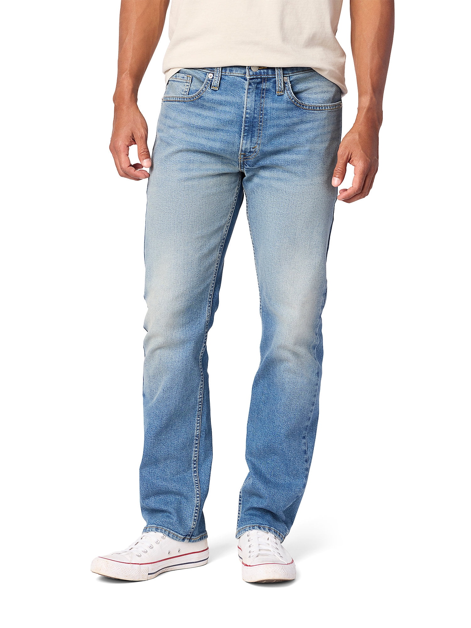 Lee® Men's Regular Fit Straight Leg Denim Jeans with Stretch