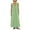 Green, variant on Womens Summer Dress with Pockets Plus Size Sleeveless Crew Neck Sundresses Summer A-Line Vacation Maxi Dresses for Women Beach Fashion White M