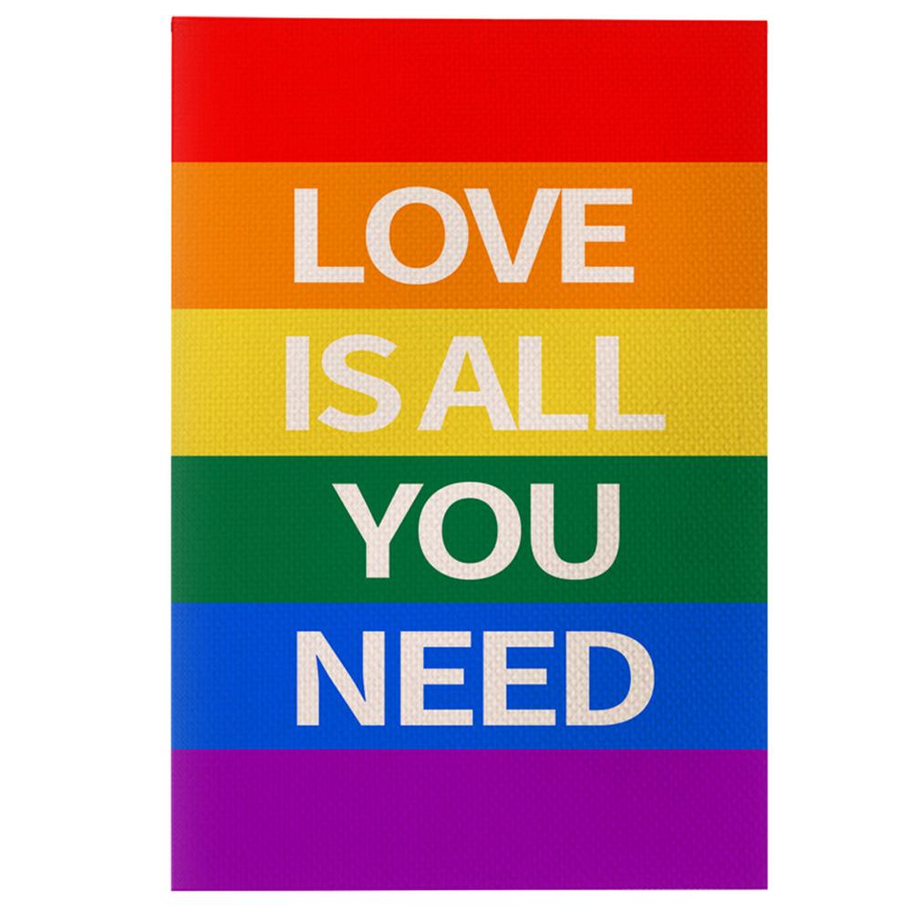 Famure Love is Love Garden Pride Flag Vertical Double Sided Flag for