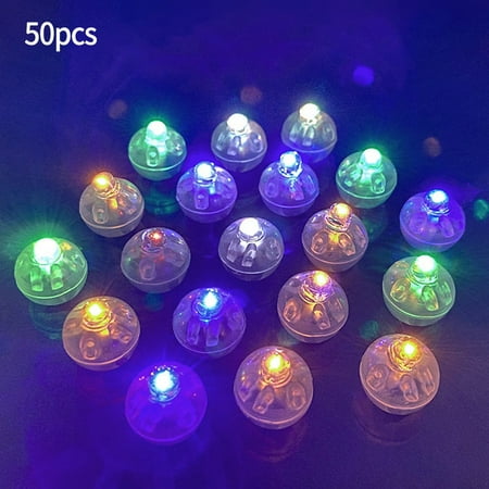 

50Pcs LED Mini Round Ball Balloon Lights Long Standby Time Ball Lights for Paper Lantern Balloon Party Wedding Decoration