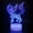 Color1, variant on Anime Room Decor LED Lamp, RGB Acrylic Optical Light with Remote Control, 16 Color Dimmable Ambient Lighting, Bedroom Desk Decoration, Holiday Gift