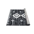 thumbnail image 6 of HR Ultra-Soft Shaggy Area Rug with Southwestern Diamond Pattern  Black and White, Plush 1-Inch Pile, Easy Clean, Quick Crease Recovery  Ideal for Living Room, Bedroom, 6 of 6