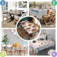 thumbnail image 2 of Multicolor Christmas Floral Pattern Rectangle Tablecloth 60"x102",Waterproof Polyester Rectangle Table Cloth, Wipeable Spillproof Polyester Tablecloth for Dining, Camping, Indoor and Outdoor, 2 of 6