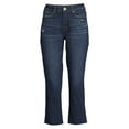thumbnail image 2 of Time and Tru Women's Straight Crop Jeans, 2 of 6