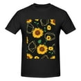 thumbnail image 4 of Bingfone Sunflowers3 Men'S Loose Fit Short-Sleeve Pocket T-Shirt, 4 of 7