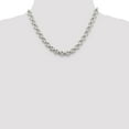 thumbnail image 4 of 925 Sterling Silver Rolo Chain Styles Necklace 9.5 mm Semi-solid 18 inch, 4 of 4