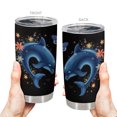 thumbnail image 3 of Vaso de viaje Oasisdream de acero inoxidable con tapa, 600 ml, 3 of 6