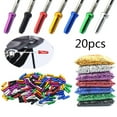 thumbnail image 4 of Silver 20X Bicycle Bike Cycle Cable Wire Ferrules Ends Crimps Colours Cover 7 α7 E7F1, 4 of 9
