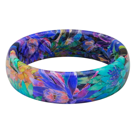 Groove Life Men?s Round Multicolored Ring Silicone Water Resistant