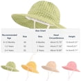 thumbnail image 2 of CHUMUD Baby Sun Hat, Toddler Gingham Print Bucket Hat with Chin Strap, Cotton Blend Breathable UPF Protection Hat for Boys Girls 6 Months-4 Years Old, 2 of 8