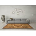 thumbnail image 3 of Ahgly Company Indoor Square Oriental Brown Modern Area Rugs, 4' Square, 3 of 4