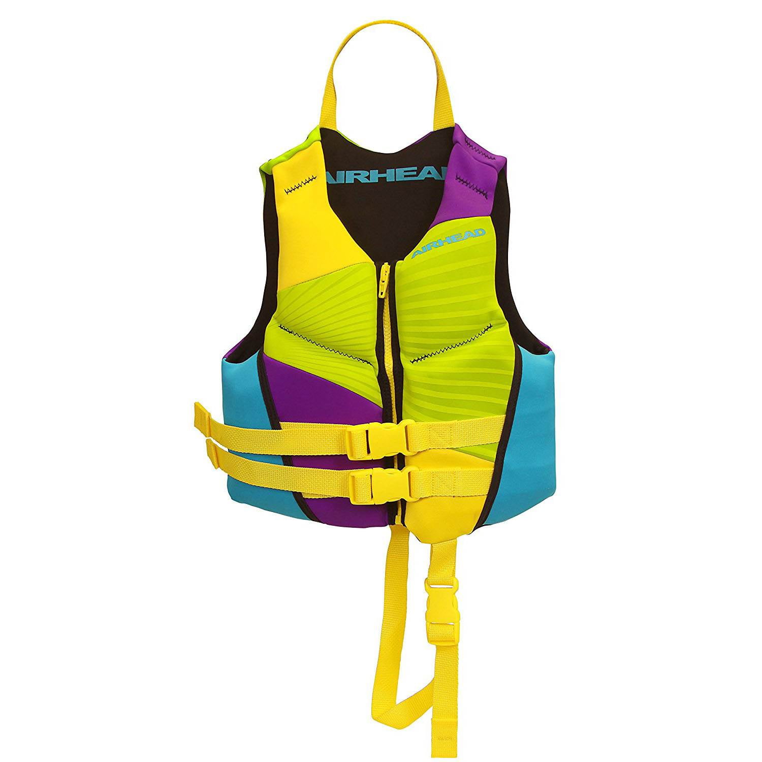 Airhead Gnar Neolite Kwik-Dry Zippered Life Jacket Vest for Children, 30-50 lb