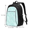 thumbnail image 5 of Balery Blue Bright Print USB Charging Backpack for Men and Women - Water-Resistant, Anti-Theft Laptop Backpack with USB Port for Travel, Work, School, and College, 5 of 7