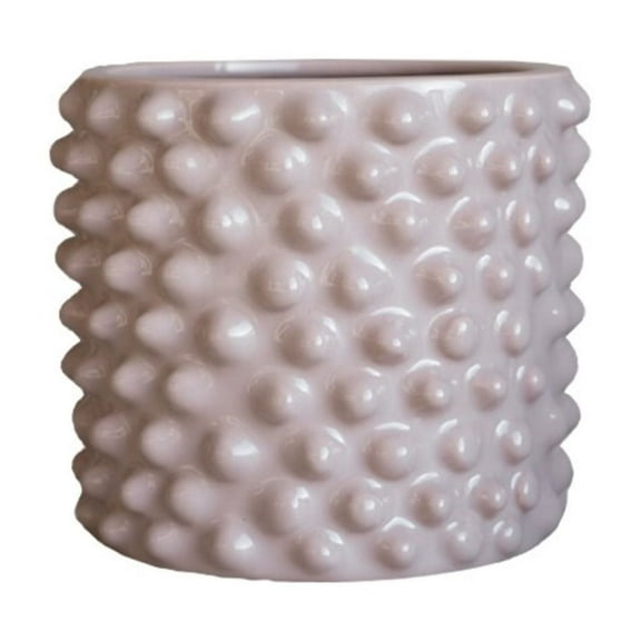 BIDK Home Small Ceramic Flower Pot - 8.5" - Pink