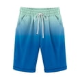 thumbnail image 5 of Sakmal Big and Tall Shorts Men Knee Length Cotton Linen Bermuda Wide Leg Blue 9 Inch Summer Solid Mens Shorts L, 5 of 5