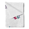 thumbnail image 2 of Letter G Soft Flannel Fleece Throw Blanket, Exotic Colorful Butterflies in the Shape of Letter G Feminine Girls Design, Cozy Plush for Indoor and Outdoor Use, 50" x 70", Multicolor, by Ambesonne, 2 of 5