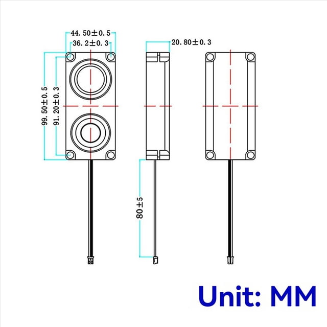 4Pcs Compact Square Speakers Sound System 45100 Speaker Ideal for Home Audio & Portable Use