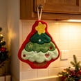 thumbnail image 4 of OAVQHLG3B Christmas Hand Towels with Hanging Loop Soft Santa Dishtowels Xmas Hanging Washcloths Christmas Holiday Bathroom Kitchen Dish Towels Set for Drying Cleaning Cooking, 4 of 8