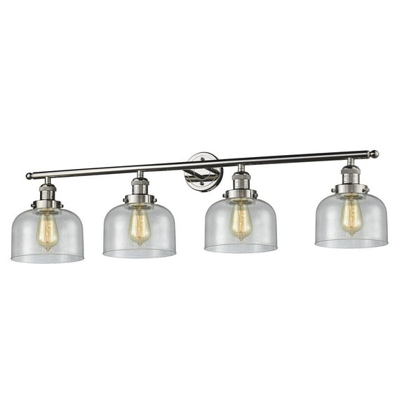 Innovations 4-LT LED Large Bell 44" Bathroom Fixture - Polished Nickel - 215-PN-G74-LED