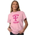 thumbnail image 5 of Breast Cancer Surviving and Thriving Women's Graphic T Shirt Tees Brisco Brands S, 5 of 6