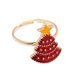 thumbnail image 2 of Anillo abierto de aceite de gota de aleación de árbol de Navidad de alce de muñeco de nieve de dibujos animados de Navidad Wmkox8yii fajkfhkj3051, 2 of 4
