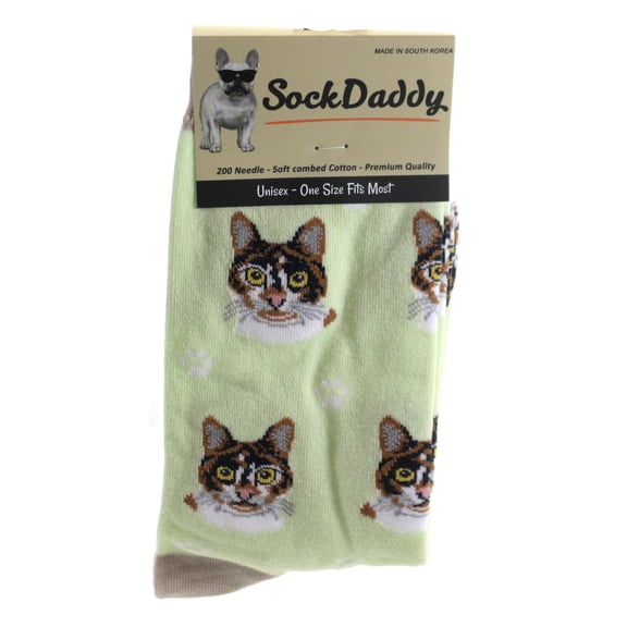 Calico Cat Breed Socks Unisex Sock Daddy by E&S Pets