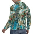 thumbnail image 3 of KLL Vintage Print Island Skull Print Mens Hoodie Long Sleeve Casual Pullover Hooded Sweatshirt Fashion Drawstring Hoodies with Pocket-Small, 3 of 6