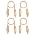 thumbnail image 1 of Unique Bargains Creative Curtain Tiebacks Clips Decorative Window Drape Twist Tie Backs, Champagne 4 Pack, 1 of 6