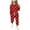 Red, variant on Mgmyaa Girls Sweatsuits Long Sleeve Set Long Pants Two-piece Set