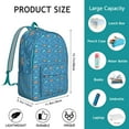 thumbnail image 5 of Nautical Summer Backpack with Ocean Creatures & Tropical Fish Print, Waterproof Lightweight Daypack for Students, Beach Lovers, and Everyday Use, 5 of 5