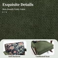 thumbnail image 5 of Legahome Nursery Rocking Chair, Velvet Upholstered Rocking Accent Chair with 23.6"Extra Wide Seat, Thick Cushion and Solid Wood Frame, Modern Accent Glider Rocker for Living Room, Reading Room, Green, 5 of 9