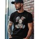 thumbnail image 4 of Stitching Vintage Graphic Short Sleeve Men's T-Shirt, 4 of 8