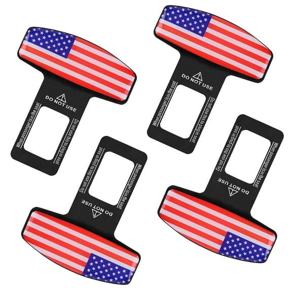 4-Piece Car Safety Seat Belt Buckle Clip, Universal Vehicle Mounted
