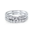 thumbnail image 4 of 3/4ct Diamond Engagment Bridal Ring Set Setting 14K White Gold, 4 of 4
