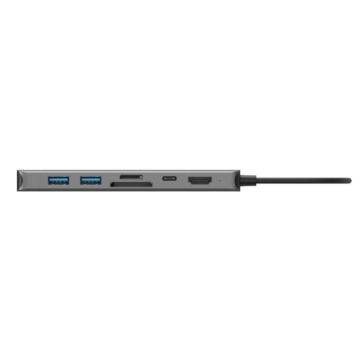 HyperDrive Slab 7-in-1 USB-C Hub, HD22HWM, Silver - image 2 of 9