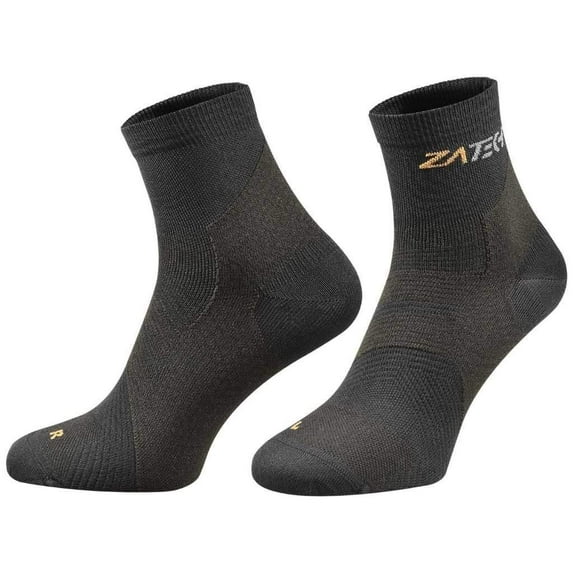 ZaTech® Plantar Fasciitis Compression Socks, Unisex, Arch, Heel & Ankle Support, Foot Pain & Injury Recovery, Sports & Performance - the Quarter Cut Edition
