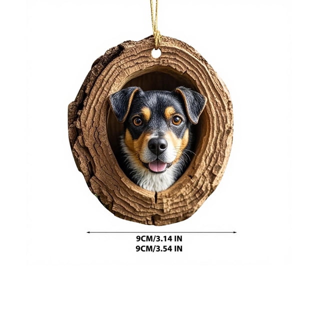 Adornos navideños de animales, estampados de animales para el árbol de Navidad, adornos acrílicos, decoraciones de animales del bosque, decoraciones navideñas, regalos de recuerdo.