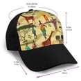 thumbnail image 2 of Yiaed Ethnic African Print Baseball Cap Dad Hat Polo Style Plain Blank Adjustable Size, 2 of 5