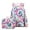 Tie Dye/ Pink, variant on Forestfish Rhombus Print Backpack Set with Lunch Bag, Purple