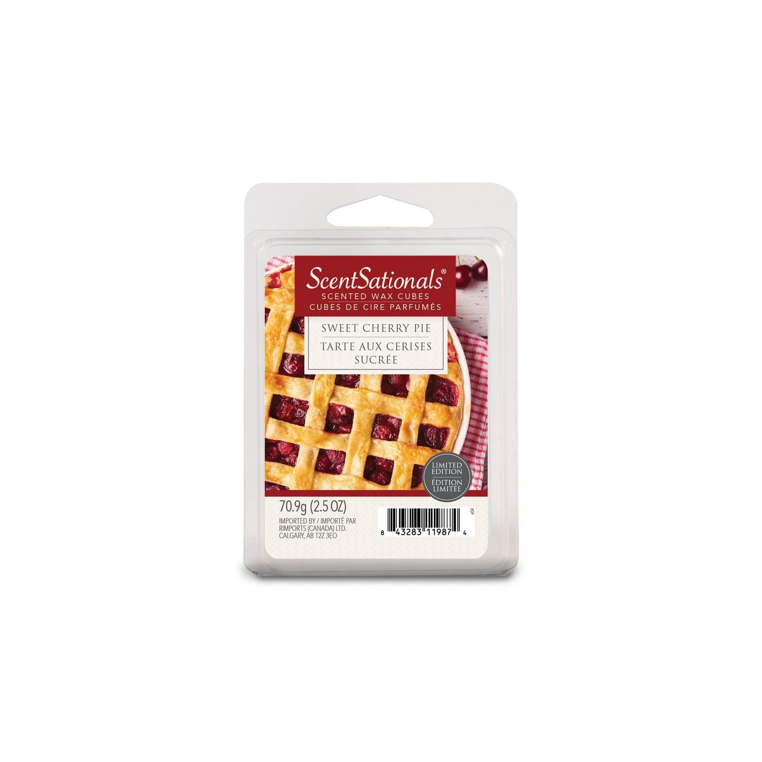 Bloc de cire parfumée ScentSationals - Tarte aux cerises sucrée