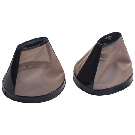 

2PCS Reusable Cone Coffee Maker Filters for Ninja Coffee Bar Brewer Replacement Permanent Basket Filter