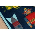 thumbnail image 2 of Playtime Robot Rug, Blue, 2 of 4