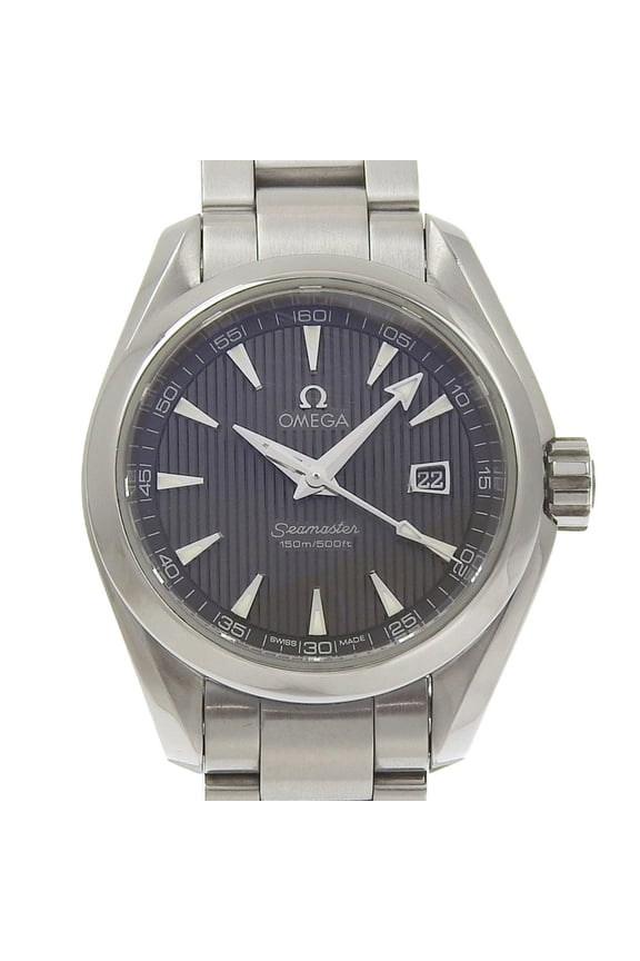 Pre-Owned Omega Seamaster Aqua Terra Date 150m Water Resistant 231 10 61 06 001 Gray...