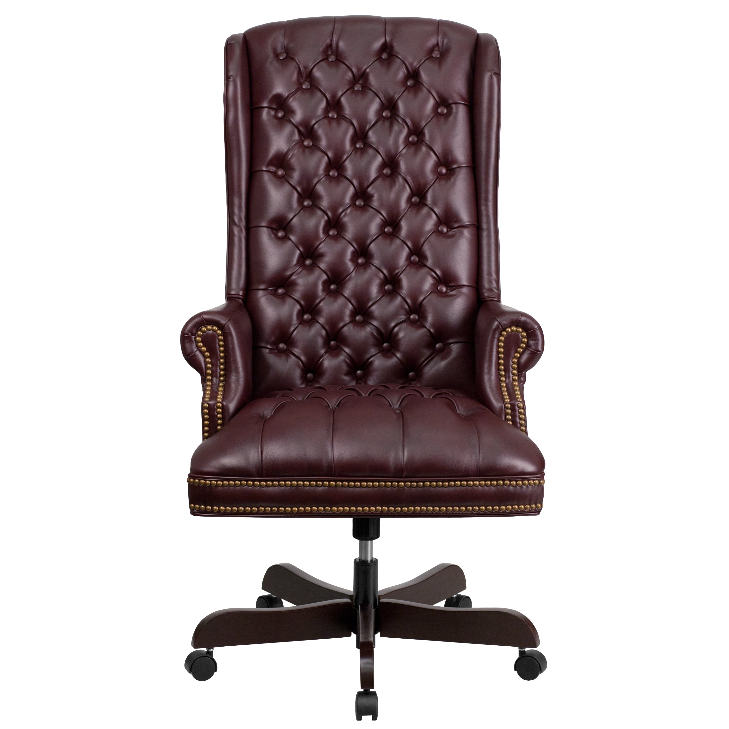 Burgundy 2024 swivel chair