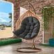 thumbnail image 4 of Cojín para Asiento perfecl columpio de jardín y patio Negro 80x120 cm, 4 of 8