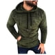 thumbnail image 2 of Sudadera con capucha para hombre, con bolsillos, sin solapa, color liso, holgada, informal, con capucha, blusa, 2 of 6